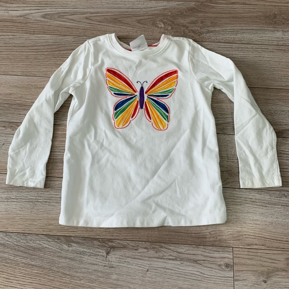 Toddler girls butterfly shirt